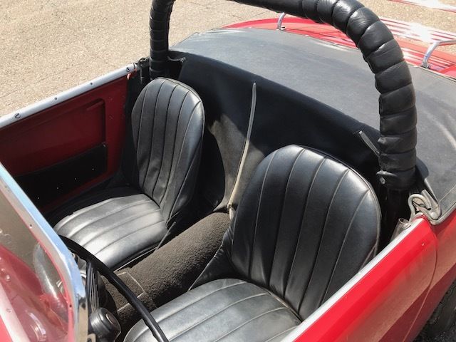 1960 Red Austin Healey Sprite Convertible