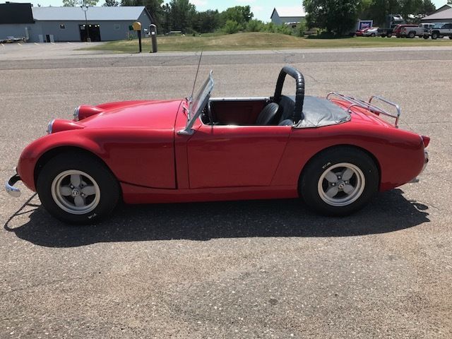 1960 Red Austin Healey Sprite Convertible