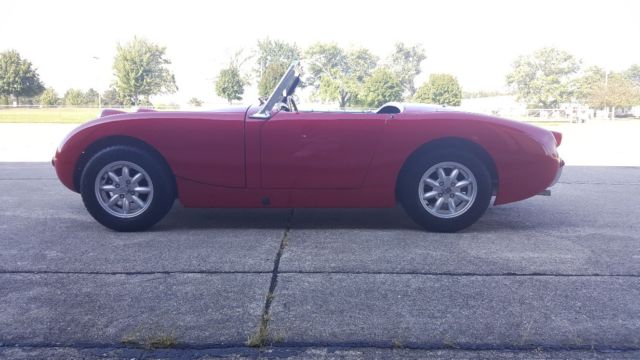 1960 Red Austin Healey Sprite Convertible