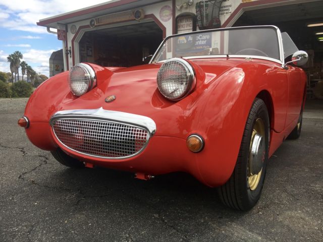 1960 Red Austin Healey Sprite Coupe