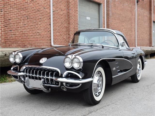 1960 Black Chevrolet Corvette Convertible