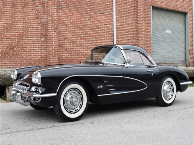 1960 Black Chevrolet Corvette Convertible