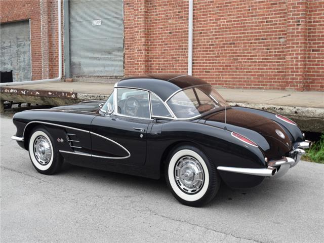 1960 Black Chevrolet Corvette Convertible