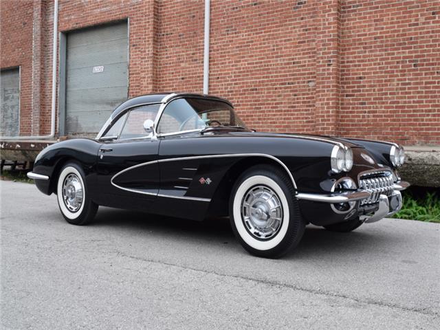 1960 Black Chevrolet Corvette Convertible