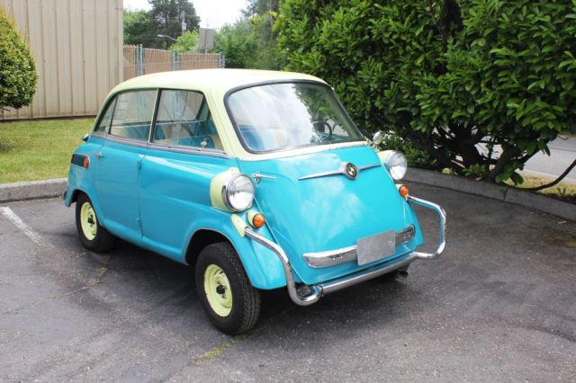 1960 Blue Green BMW Isetta