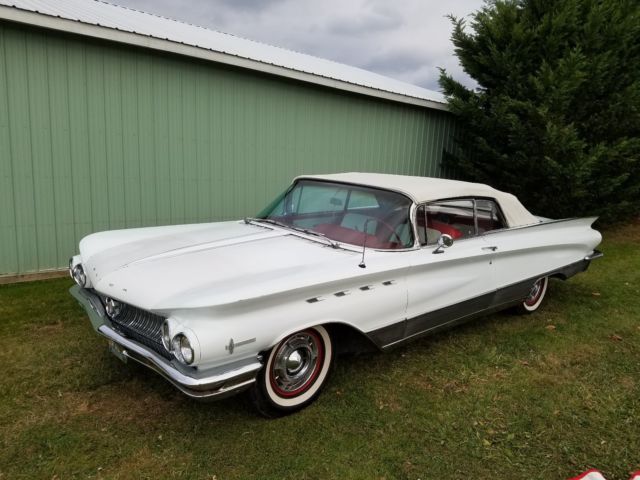 1960 White Buick Electra Convertible