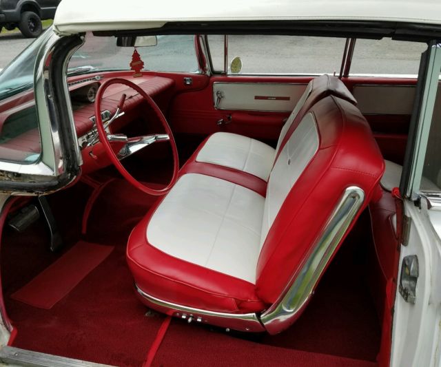 1960 White Buick Electra Convertible