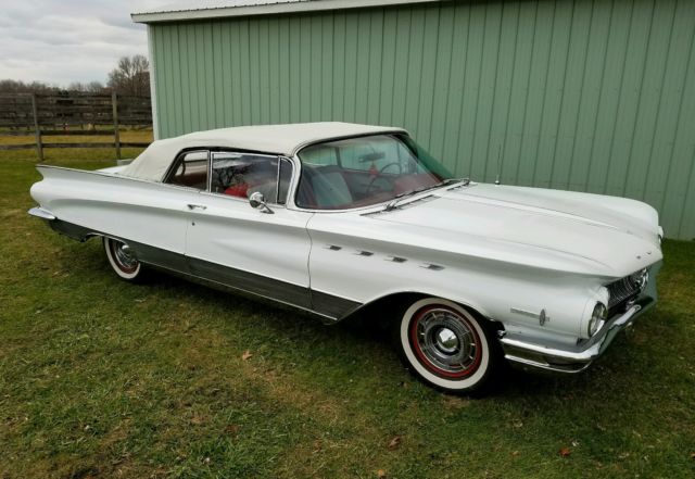 1960 White Buick Electra Convertible