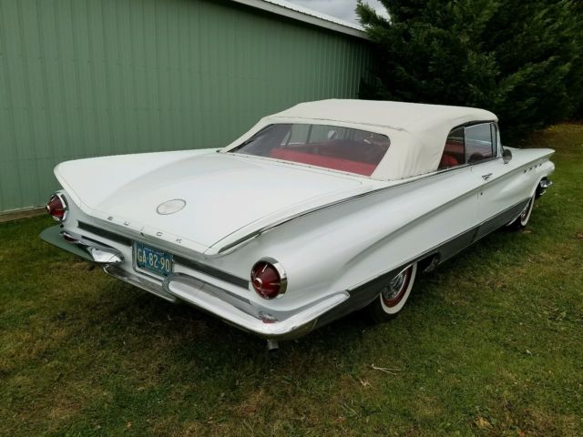 1960 White Buick Electra Convertible