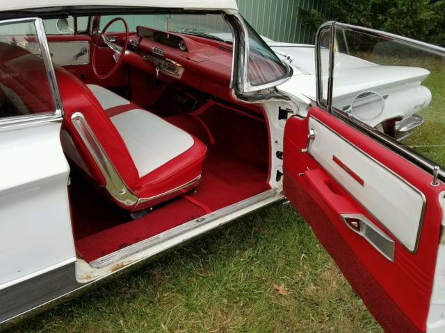 1960 White Buick Electra Convertible