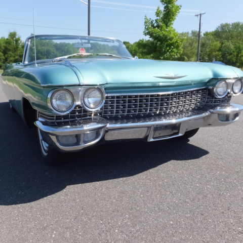 1960 Green Cadillac DeVille Convertible