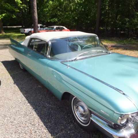 1960 Green Cadillac DeVille Convertible