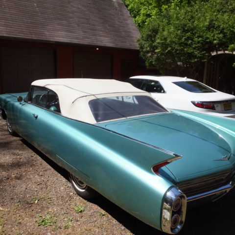 1960 Green Cadillac DeVille Convertible