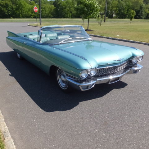 1960 Green Cadillac DeVille Convertible