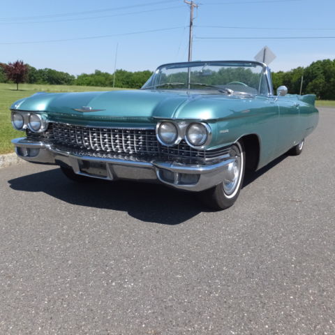 1960 Green Cadillac DeVille Convertible