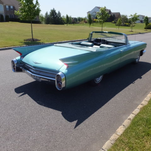 1960 Green Cadillac DeVille Convertible