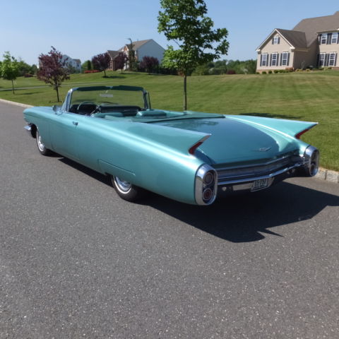 1960 Green Cadillac DeVille Convertible