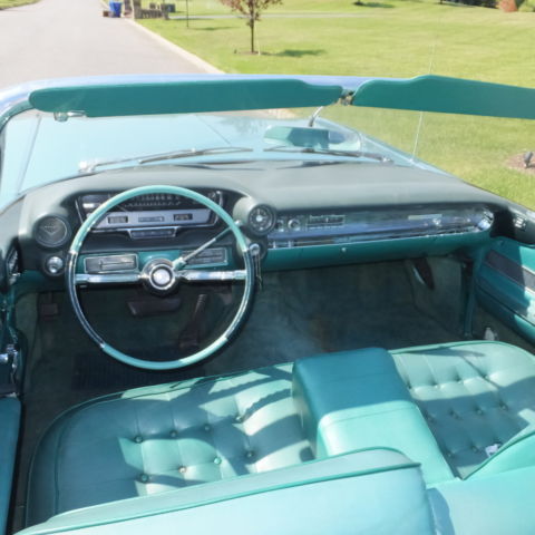 1960 Green Cadillac DeVille Convertible