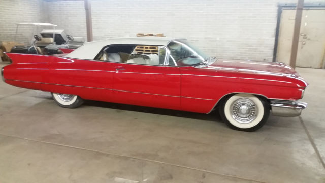 1960 Red Cadillac DeVille Convertible
