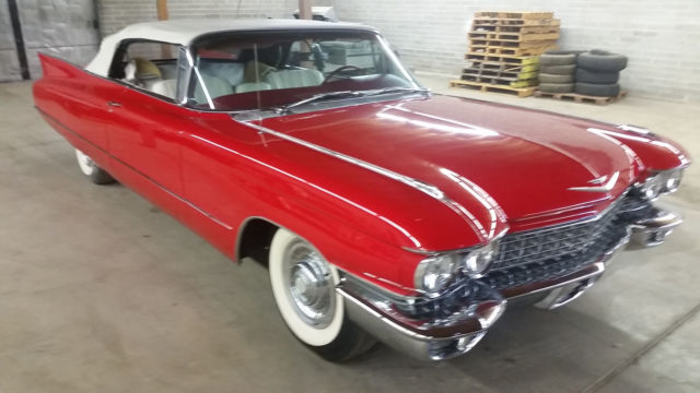 1960 Red Cadillac DeVille Convertible