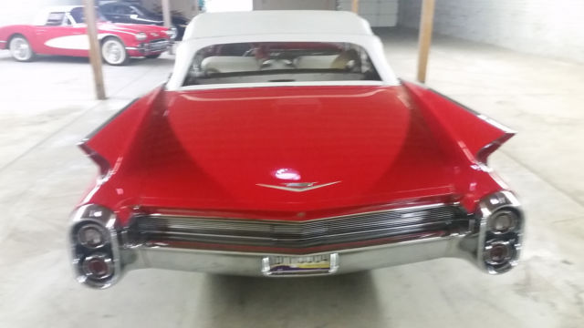 1960 Red Cadillac DeVille Convertible