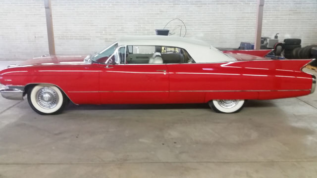 1960 Red Cadillac DeVille Convertible
