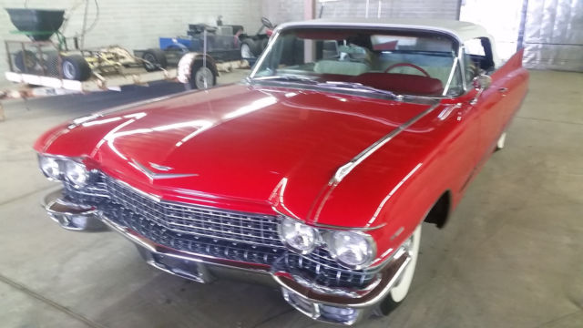 1960 Red Cadillac DeVille Convertible