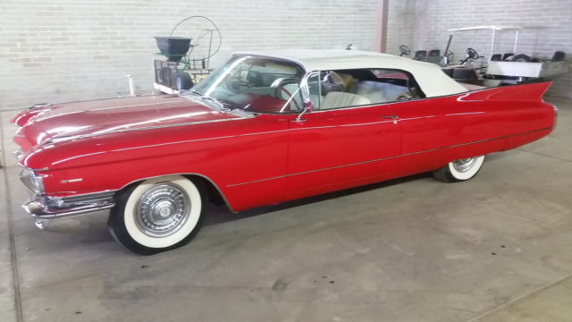 1960 Red Cadillac DeVille Convertible
