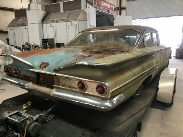 1960 Green Chevrolet Bel Air/150/210 Sedan