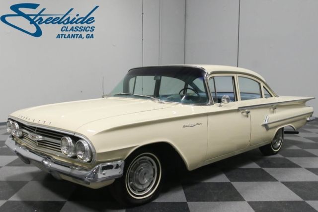1960 Cream Chevrolet Bel Air/150/210 Sedan