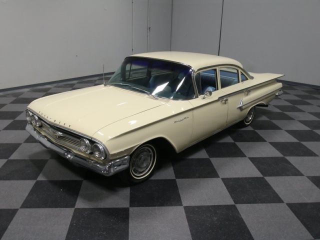 1960 Cream Chevrolet Bel Air/150/210 Sedan