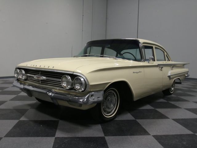 1960 Cream Chevrolet Bel Air/150/210 Sedan