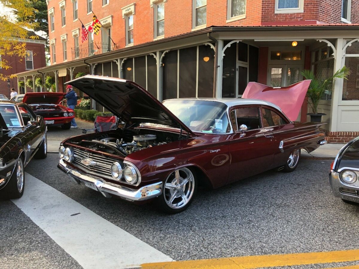 1960 Red Chevrolet Bel Air/150/210 Sedan