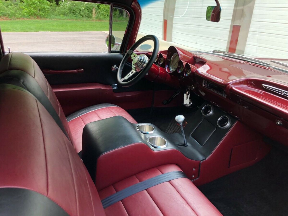 1960 Red Chevrolet Bel Air/150/210 Sedan