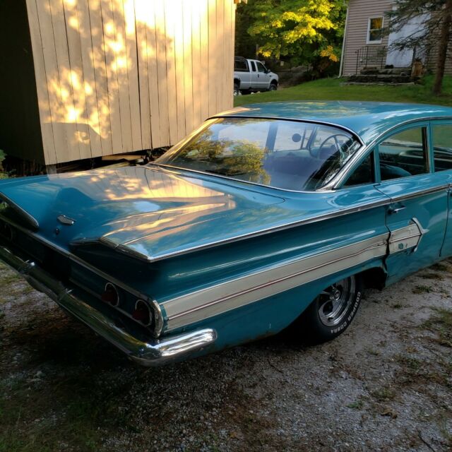 1960 Blue Chevrolet Bel Air/150/210 Sedan