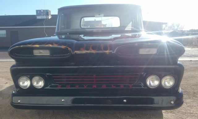 1960 BLACK Chevrolet C-10 Extended Cab Pickup