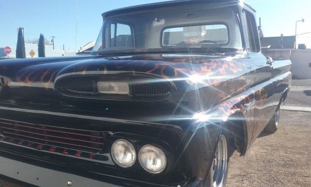 1960 BLACK Chevrolet C-10 Extended Cab Pickup
