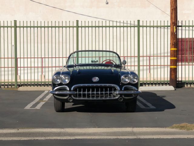 1960 Black Chevrolet Corvette Convertible
