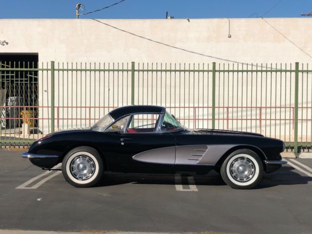 1960 Black Chevrolet Corvette Convertible
