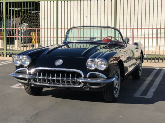 1960 Black Chevrolet Corvette Convertible