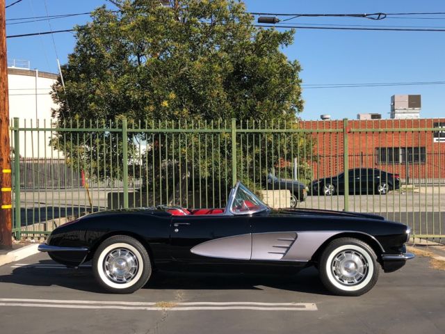 1960 Black Chevrolet Corvette Convertible