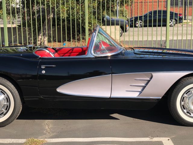 1960 Black Chevrolet Corvette Convertible