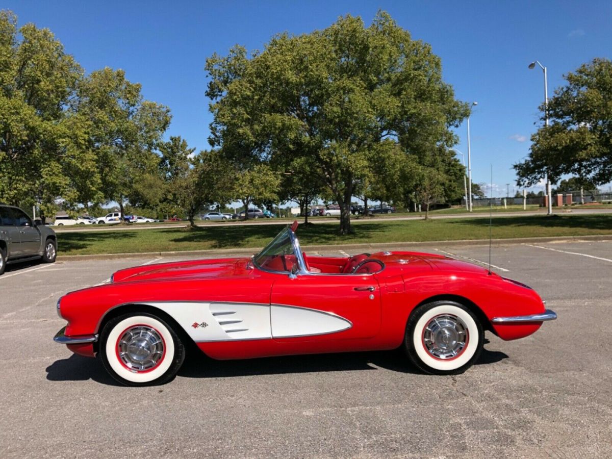 1960 Red Chevrolet Corvette Convertible
