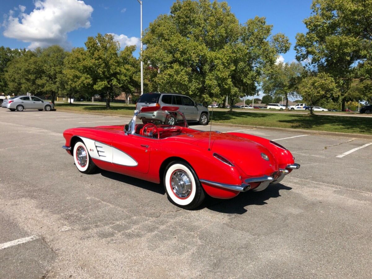 1960 Red Chevrolet Corvette Convertible