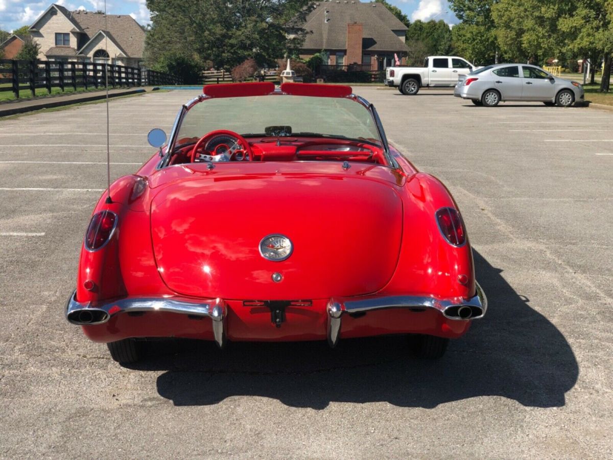 1960 Red Chevrolet Corvette Convertible