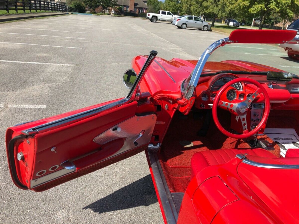 1960 Red Chevrolet Corvette Convertible