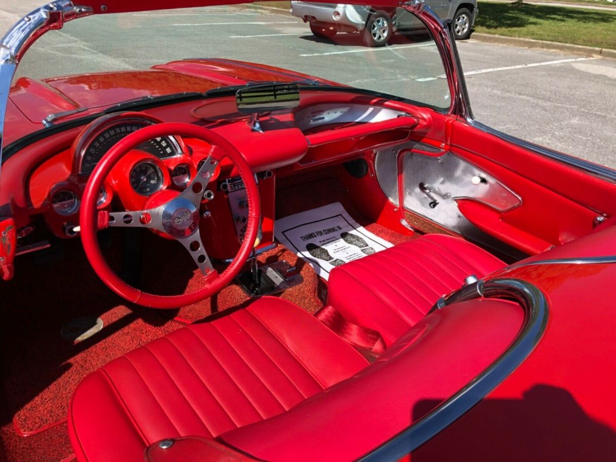 1960 Red Chevrolet Corvette Convertible