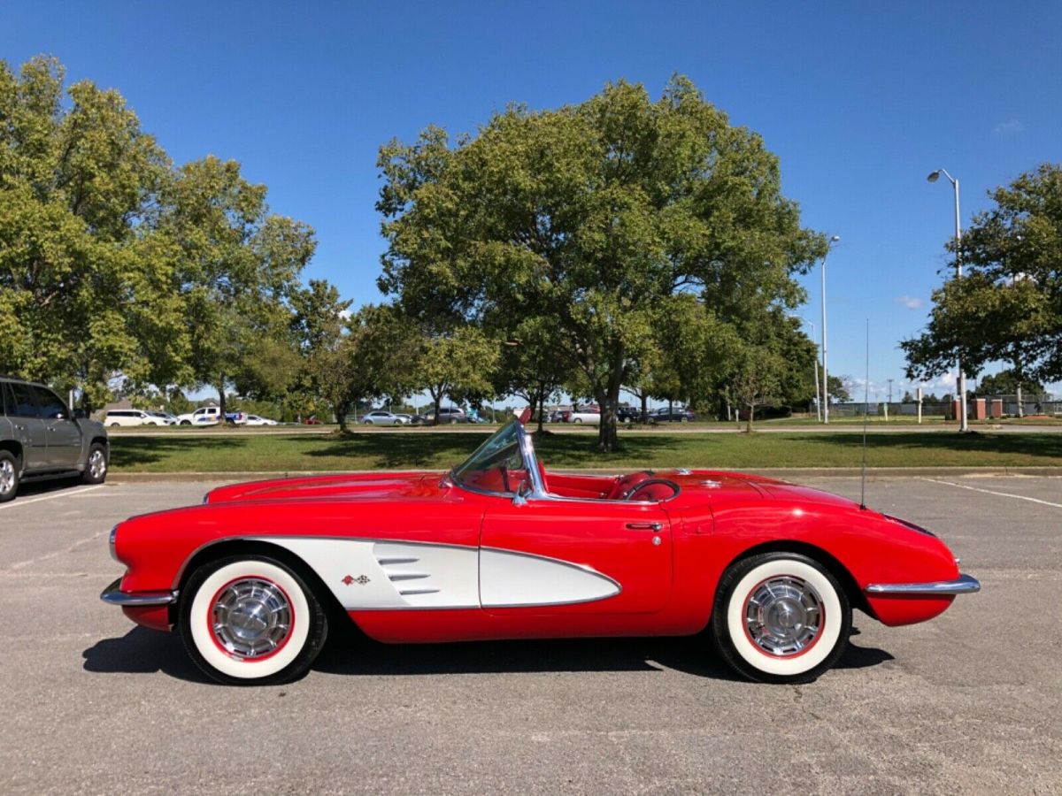 1960 Red Chevrolet Corvette Convertible