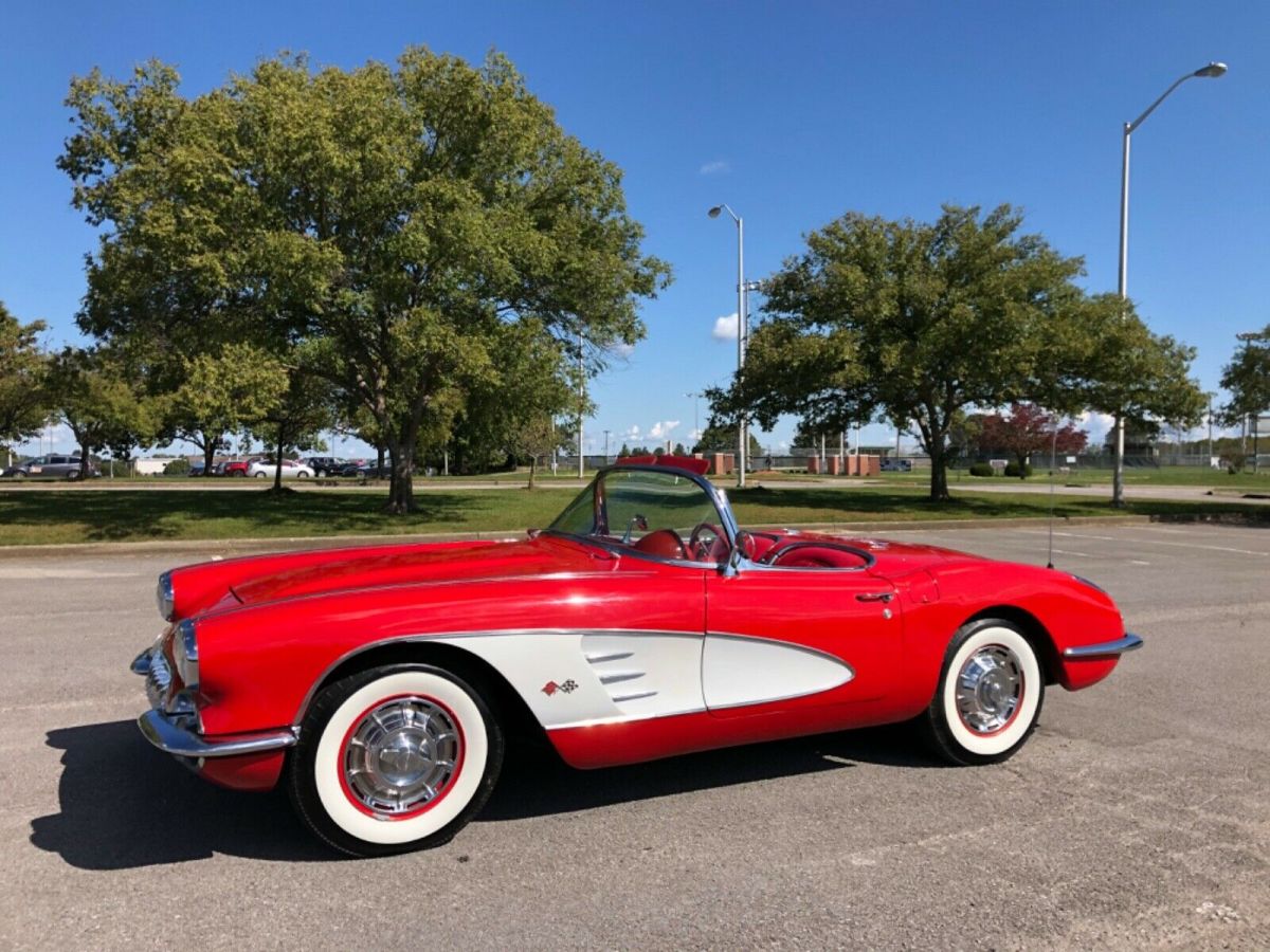 1960 Red Chevrolet Corvette Convertible