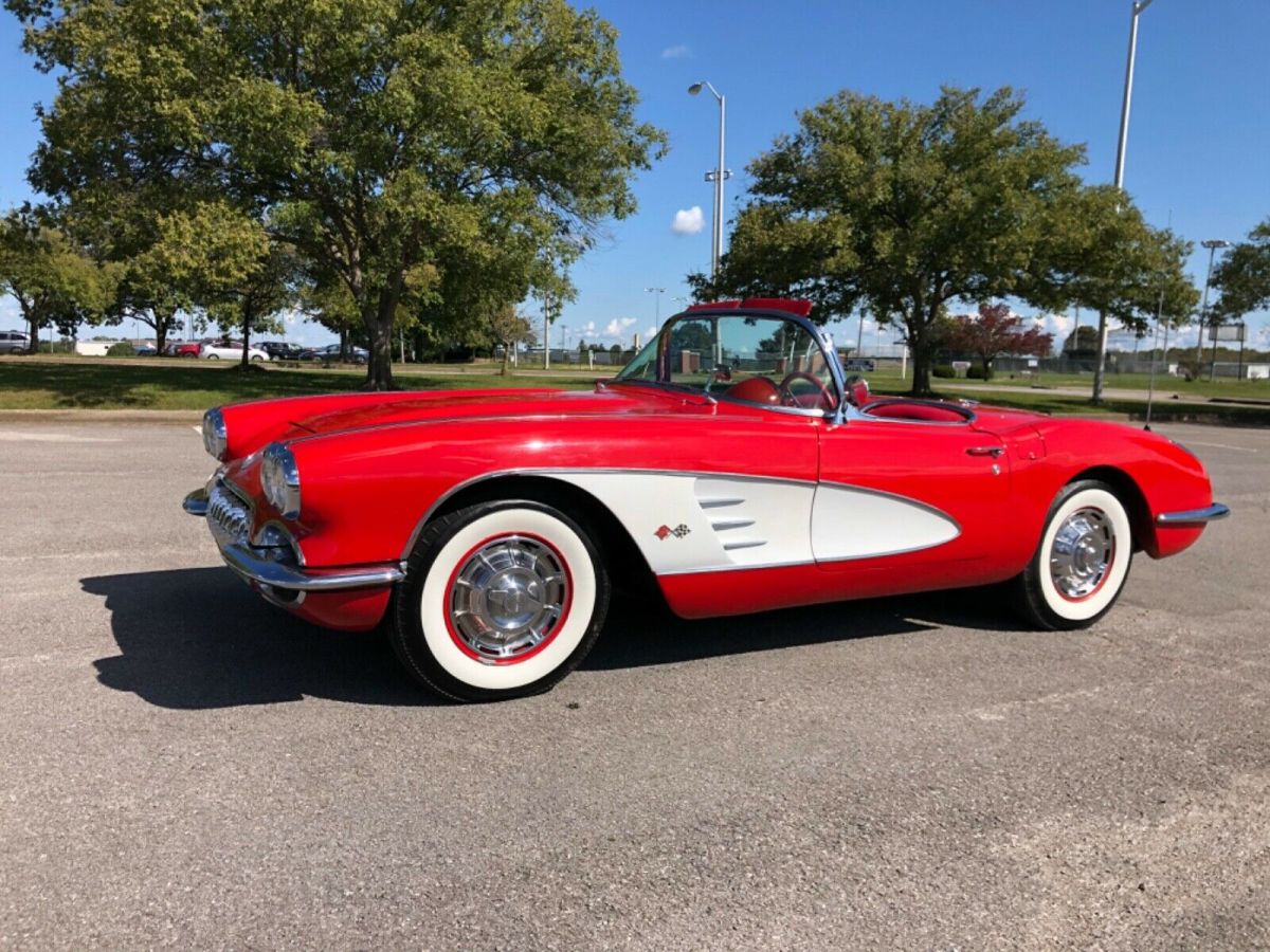1960 Red Chevrolet Corvette Convertible